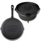 Lehman's Camping NonStick Cookware Set Nitrided Dutch Oven and 10 inch Skillet